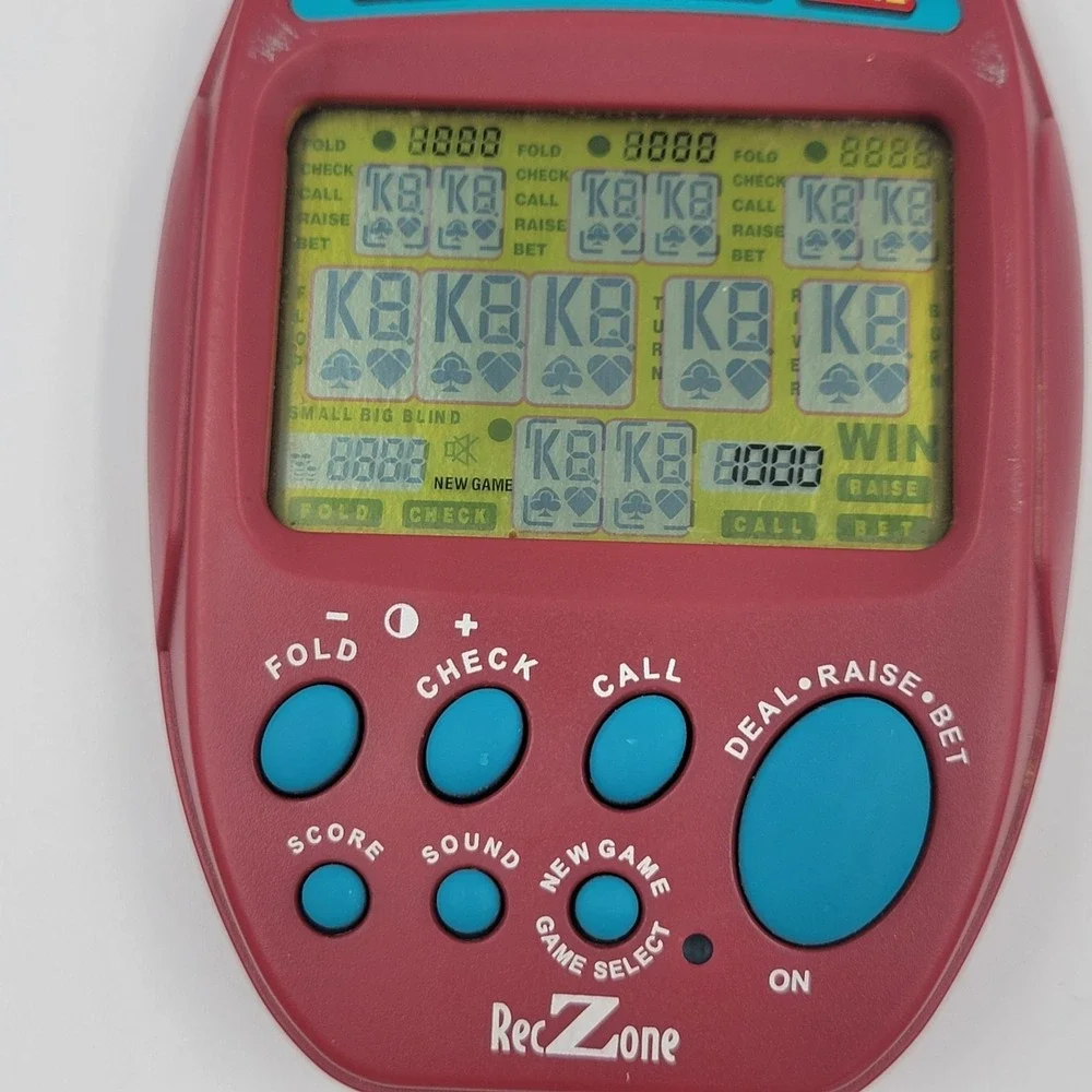 Reczone Texas Hold Em Electronic Handheld Game Travel Pocket‎ CS2090